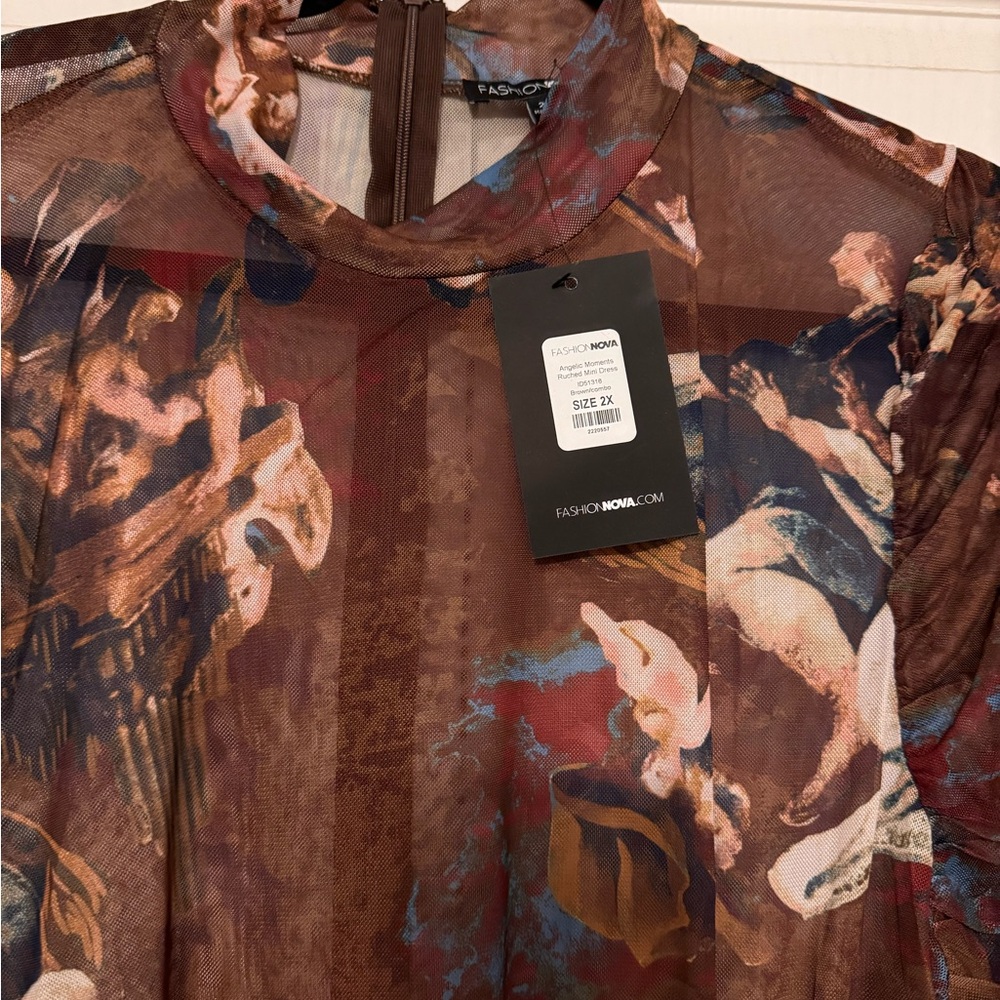 Fashion Nova Artistic Print Dress